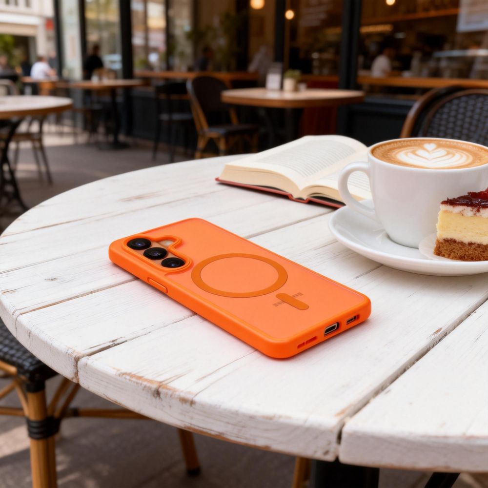 iTok webáruház - Tech-Protect Tech-Protect Magmat MagSafe tok Samsung Galaxy S26 készülékhez (matt narancssárga) 6 Tech-Protect Magmat MagSafe Case for Samsung Galaxy S26 (matt narancssárga)