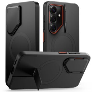 Tech-Protect Kevlar Aura MagSafe tok Samsung Galaxy S26 készülékhez (fekete és narancssárga)