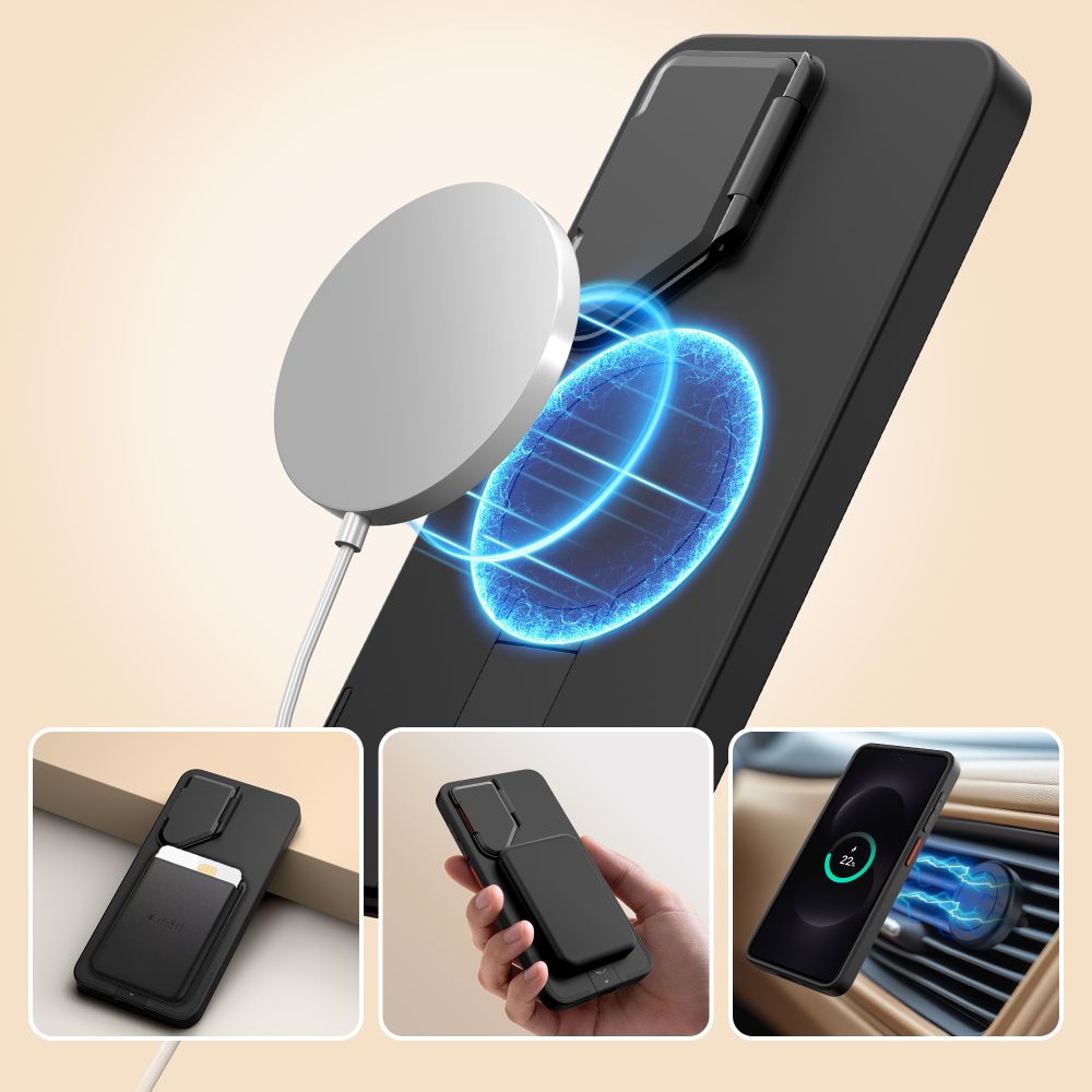 iTok webáruház - Tech-Protect Tech-Protect Kevlar Aura MagSafe tok Samsung Galaxy S26 készülékhez (fekete és narancssárga) 3 Tech-Protect Kevlar Aura MagSafe Case for Samsung Galaxy S26 (fekete és narancssárga)