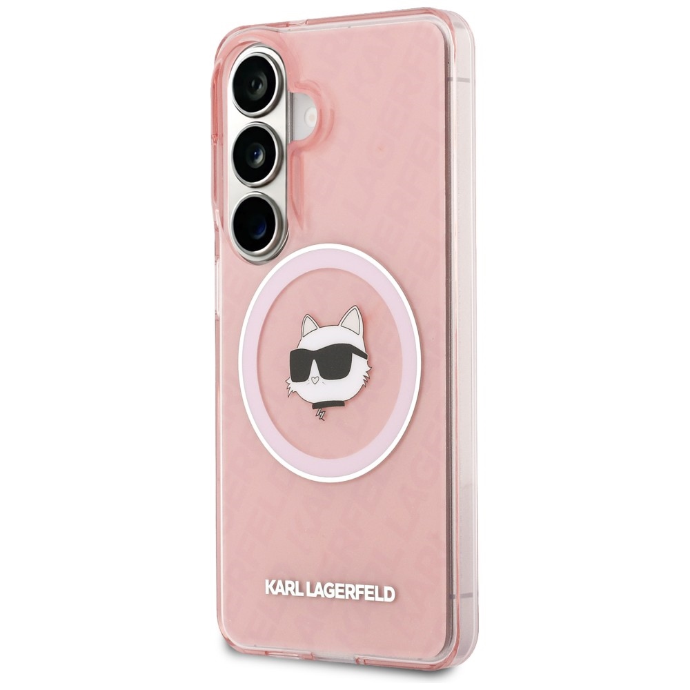 iTok webáruház - Karl Lagerfeld Karl Lagerfeld IML Repeated Choupette MagSafe tok Samsung Galaxy S26-hoz (rózsaszín) 2 Karl Lagerfeld IML Repeated Choupette MagSafe Case for Samsung Galaxy S26 (rózsaszín)