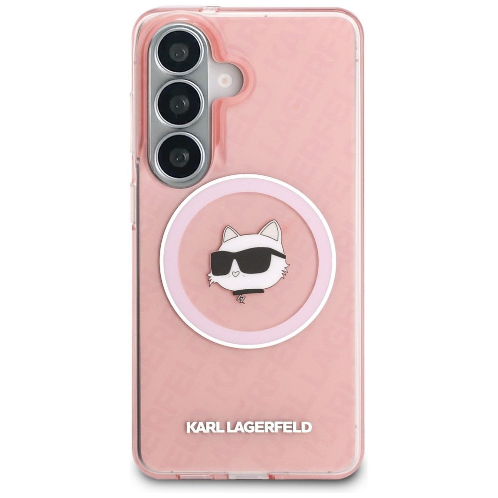 iTok webáruház - Karl Lagerfeld Karl Lagerfeld IML Repeated Choupette MagSafe tok Samsung Galaxy S26-hoz (rózsaszín) 3 Karl Lagerfeld IML Repeated Choupette MagSafe Case for Samsung Galaxy S26 (rózsaszín)