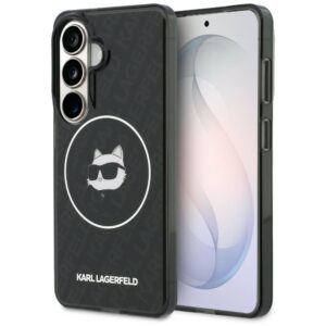Karl Lagerfeld IML Repeated Choupette MagSafe tok Samsung Galaxy S26 készülékhez (fekete)