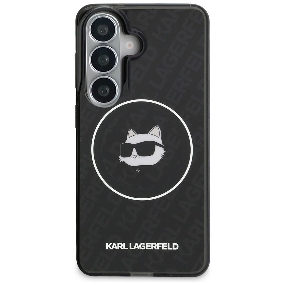 iTok webáruház - Karl Lagerfeld Karl Lagerfeld IML Repeated Choupette MagSafe tok Samsung Galaxy S26 készülékhez (fekete) 3 Karl Lagerfeld IML Repeated Choupette MagSafe Case for Samsung Galaxy S26 (fekete)
