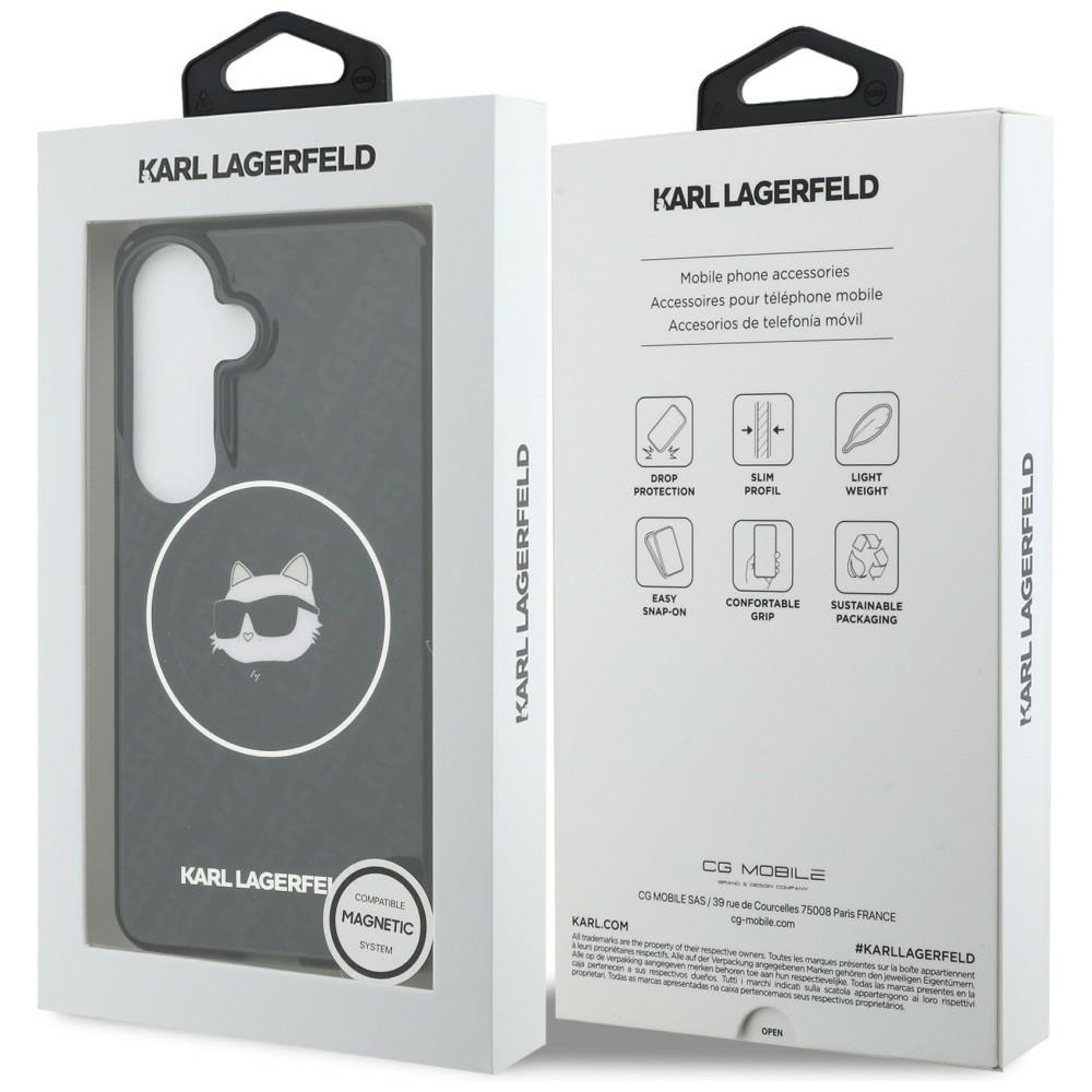 iTok webáruház - Karl Lagerfeld Karl Lagerfeld IML Repeated Choupette MagSafe tok Samsung Galaxy S26 készülékhez (fekete) 8 Karl Lagerfeld IML Repeated Choupette MagSafe Case for Samsung Galaxy S26 (fekete)