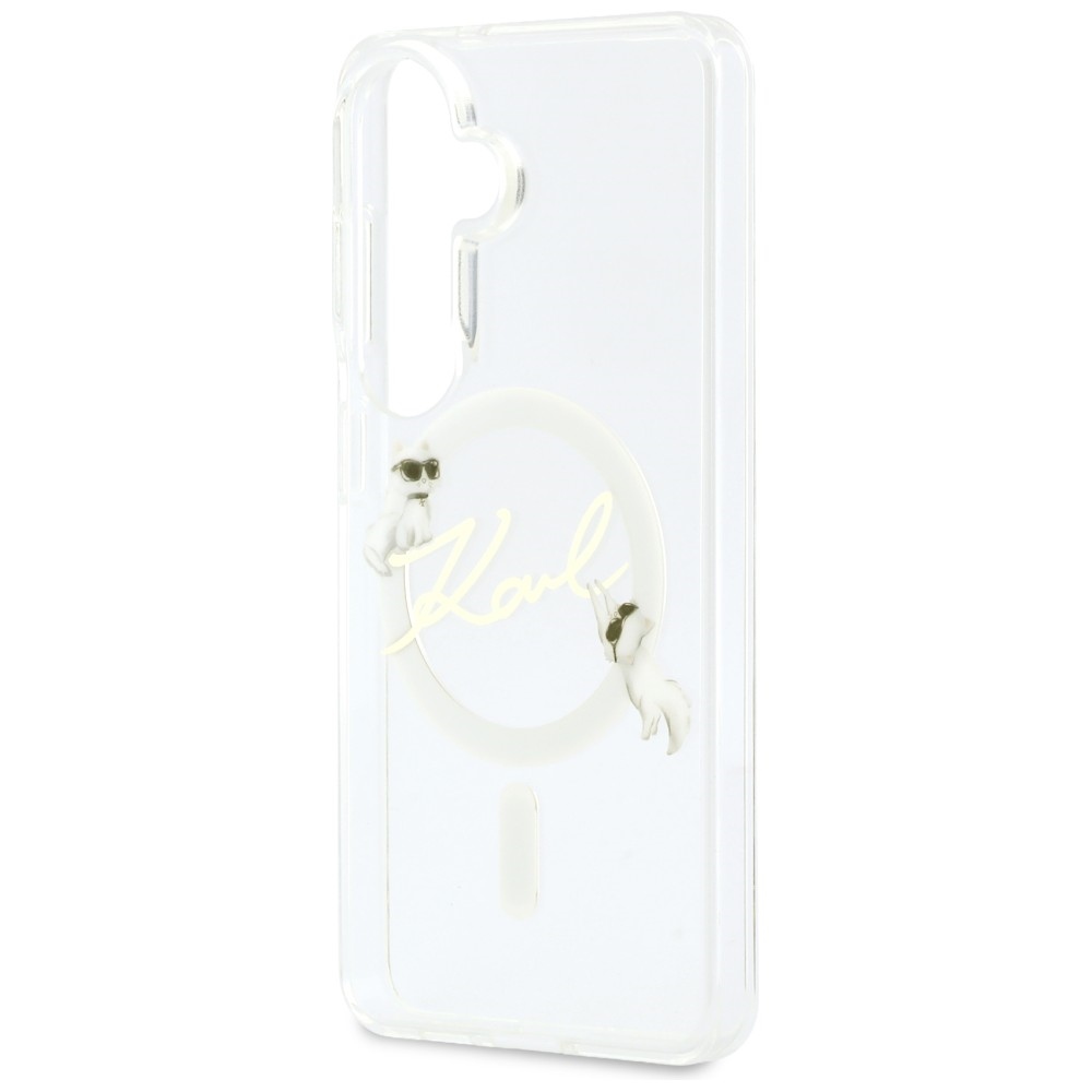 iTok webáruház - Karl Lagerfeld Karl Lagerfeld IML KC Script MagSafe tok Samsung Galaxy S26 készülékhez (átlátszó) 6 Karl Lagerfeld IML KC Script MagSafe Case for Samsung Galaxy S26 (átlátszó)