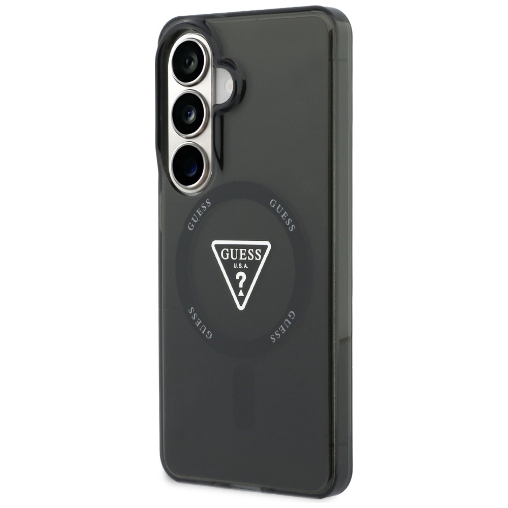 iTok webáruház - Guess Guess IML Gradient Triangle MagSafe tok Samsung Galaxy S26 (fekete) 2 Guess IML Gradient Triangle MagSafe Case for Samsung Galaxy S26 (fekete)