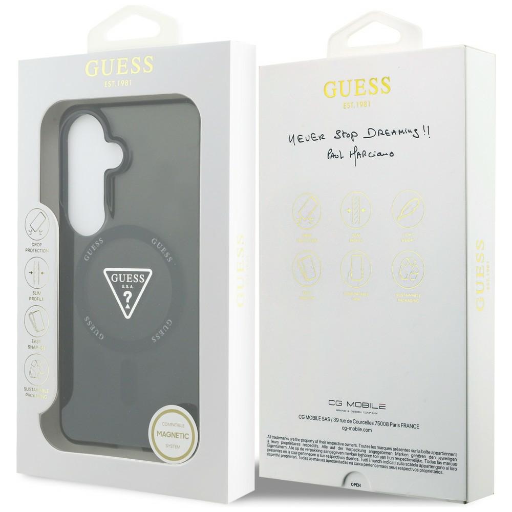 iTok webáruház - Guess Guess IML Gradient Triangle MagSafe tok Samsung Galaxy S26 (fekete) 8 Guess IML Gradient Triangle MagSafe Case for Samsung Galaxy S26 (fekete)