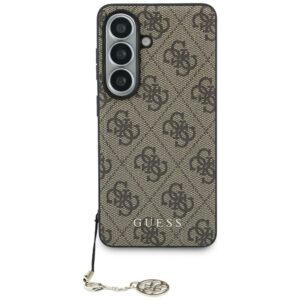 Guess 4G Classic Logo Charm MagSafe tok Samsung Galaxy S26 készülékhez (barna)