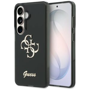 Guess IML Big Metal 4G Script tok Samsung Galaxy S26 készülékhez (fekete)