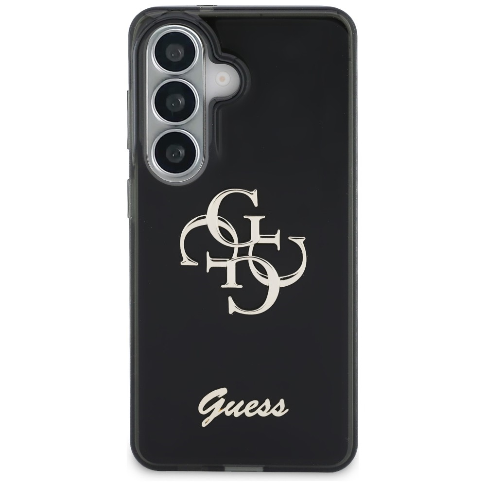 iTok webáruház - Guess Guess IML Big Metal 4G Script tok Samsung Galaxy S26 készülékhez (fekete) 3 Guess IML Big Metal 4G Script case for Samsung Galaxy S26 (fekete)