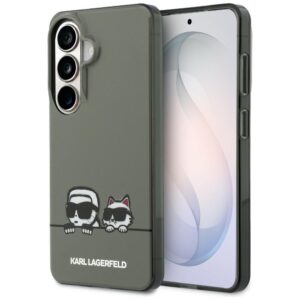 Karl Lagerfeld IML Peekaboo Karl & Choupette MagSafe tok Samsung Galaxy S26 készülékhez (fekete)