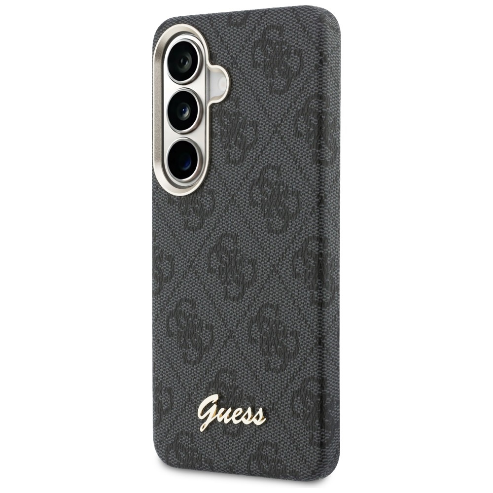 iTok webáruház - Guess Guess 4G Script MagSafe tok Samsung Galaxy S26-hoz (fekete) 2 Guess 4G Script MagSafe Case for Samsung Galaxy S26 (fekete)
