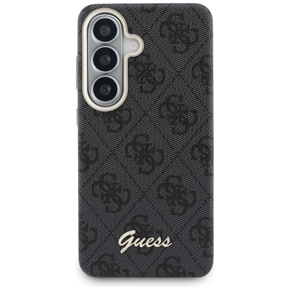 iTok webáruház - Guess Guess 4G Script MagSafe tok Samsung Galaxy S26-hoz (fekete) 3 Guess 4G Script MagSafe Case for Samsung Galaxy S26 (fekete)