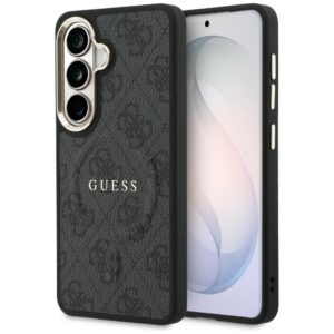 Guess 4G Embossed Ring MagSafe tok Samsung Galaxy S26-hoz (fekete)