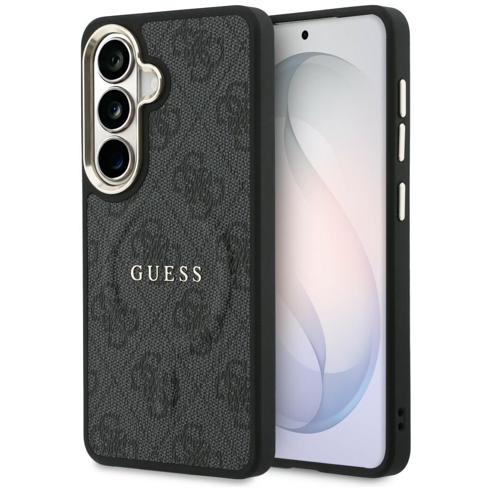iTok webáruház - Guess Guess 4G Embossed Ring MagSafe tok Samsung Galaxy S26-hoz (fekete) 1 Guess 4G Embossed Ring MagSafe case for Samsung Galaxy S26 (fekete)