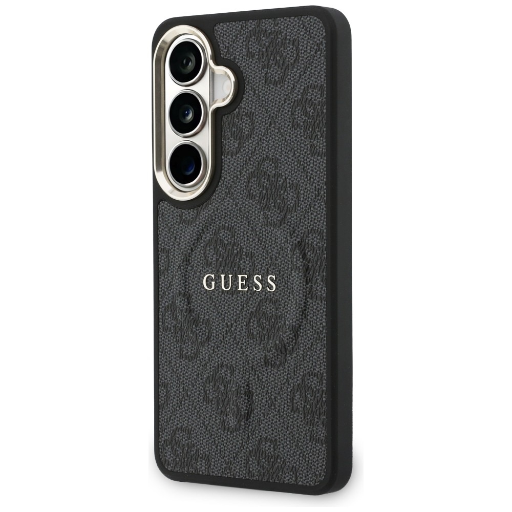 iTok webáruház - Guess Guess 4G Embossed Ring MagSafe tok Samsung Galaxy S26-hoz (fekete) 2 Guess 4G Embossed Ring MagSafe case for Samsung Galaxy S26 (fekete)