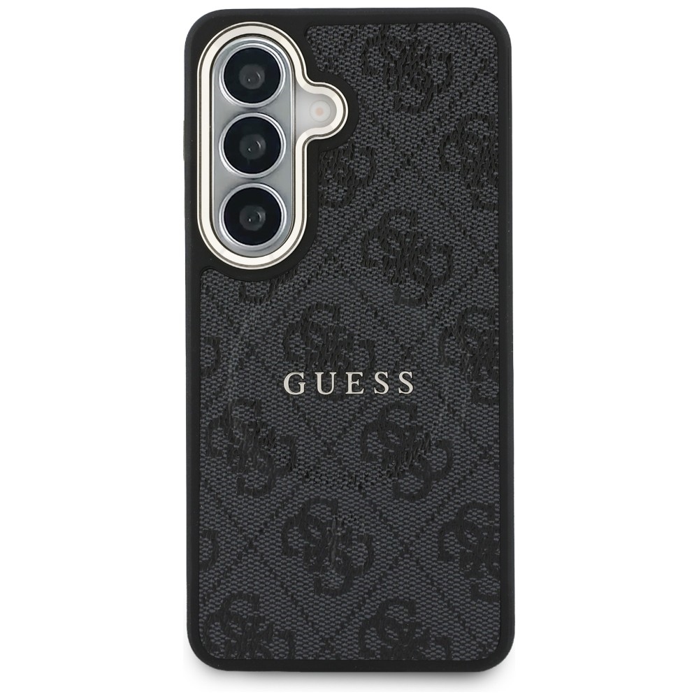 iTok webáruház - Guess Guess 4G Embossed Ring MagSafe tok Samsung Galaxy S26-hoz (fekete) 3 Guess 4G Embossed Ring MagSafe case for Samsung Galaxy S26 (fekete)
