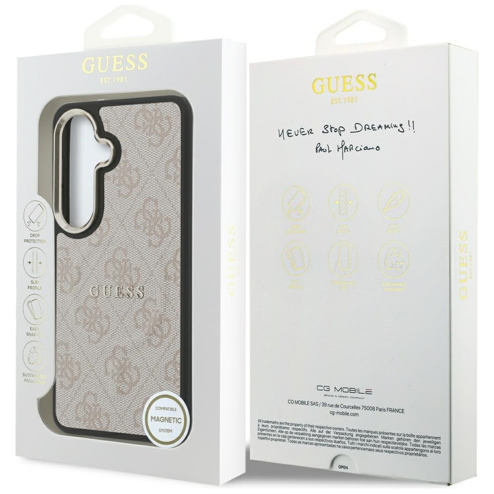 iTok webáruház - Guess Guess 4G Embossed Ring MagSafe tok Samsung Galaxy S26 (rózsaszín) 8 Guess 4G Embossed Ring MagSafe Case for Samsung Galaxy S26 (rózsaszín)