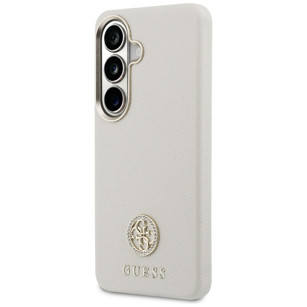 iTok webáruház - Guess Guess 4G Rhinestone Round Logo MagSafe tok Samsung Galaxy S26 készülékhez (bézs) 2 Guess Rhinestone Round Logo MagSafe Case for Samsung Galaxy S26 (bézs)