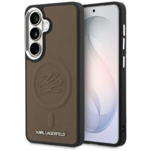 Karl Lagerfeld Embossed Ring Initials MagSafe tok Samsung Galaxy S26-hoz (barna)