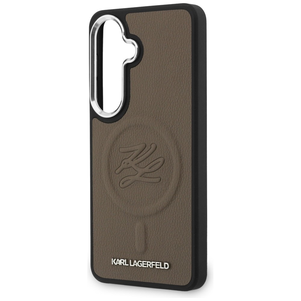 iTok webáruház - Karl Lagerfeld Karl Lagerfeld Embossed Ring Initials MagSafe tok Samsung Galaxy S26-hoz (barna) 6 Karl Lagerfeld Embossed Ring Initials MagSafe Case for Samsung Galaxy S26 (barna)