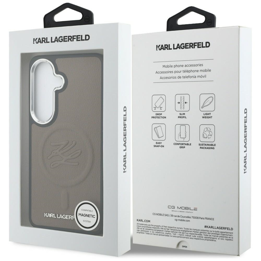 iTok webáruház - Karl Lagerfeld Karl Lagerfeld Embossed Ring Initials MagSafe tok Samsung Galaxy S26-hoz (barna) 8 Karl Lagerfeld Embossed Ring Initials MagSafe Case for Samsung Galaxy S26 (barna)