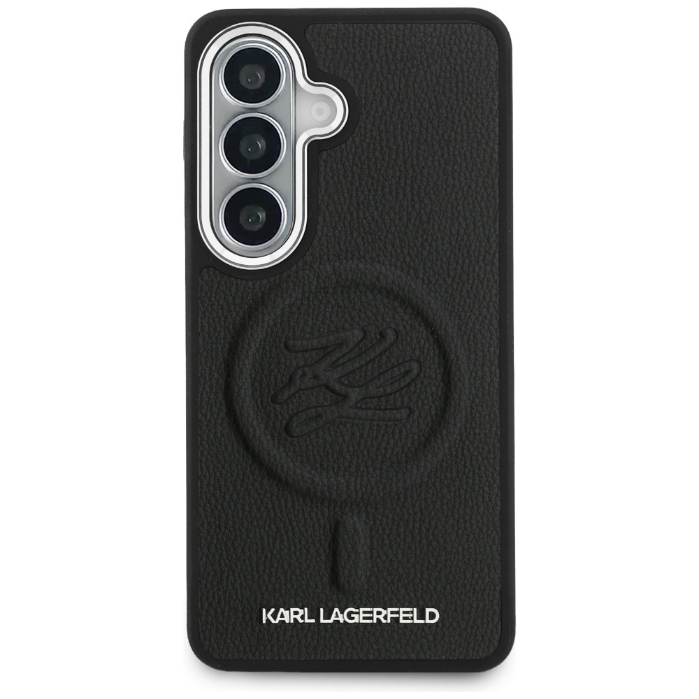 iTok webáruház - Karl Lagerfeld Karl Lagerfeld Embossed Ring Initials MagSafe tok Samsung Galaxy S26 – fekete (fekete) 3 Karl Lagerfeld Embossed Ring Initials MagSafe Case for Samsung Galaxy S26 (fekete)