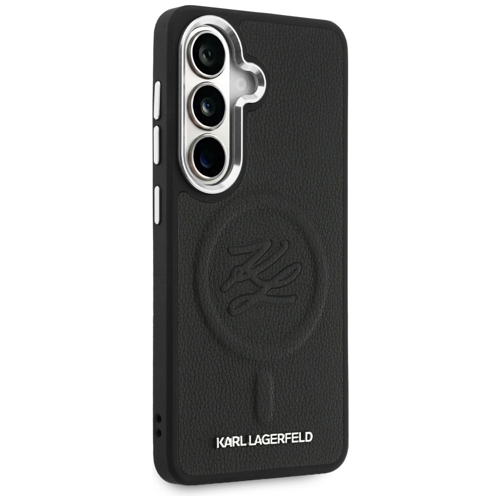 iTok webáruház - Karl Lagerfeld Karl Lagerfeld Embossed Ring Initials MagSafe tok Samsung Galaxy S26 – fekete (fekete) 4 Karl Lagerfeld Embossed Ring Initials MagSafe Case for Samsung Galaxy S26 (fekete)