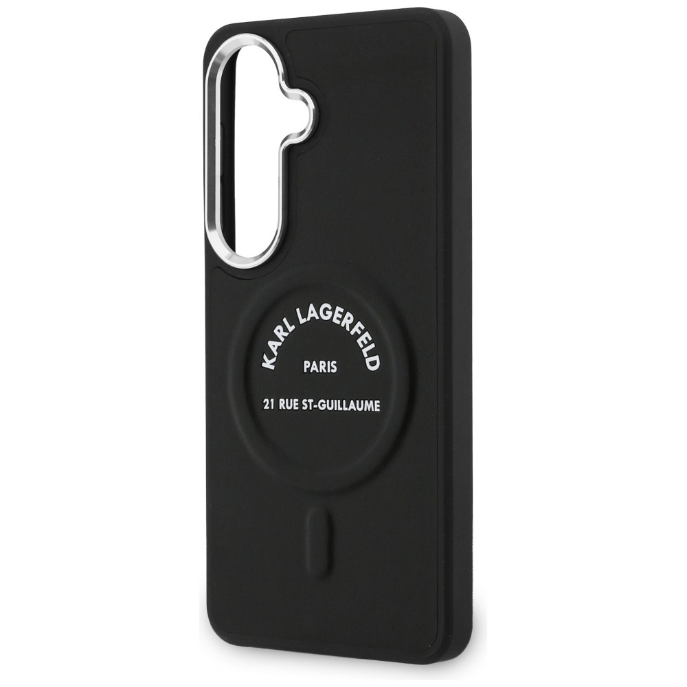 iTok webáruház - Karl Lagerfeld Karl Lagerfeld Embossed Ring RSG Logo MagSafe tok Samsung Galaxy S26 készülékhez (fekete) 6 Karl Lagerfeld Embossed Ring RSG Logo MagSafe Case for Samsung Galaxy S26 (fekete)
