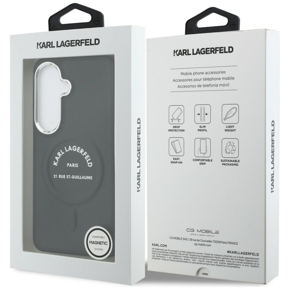 iTok webáruház - Karl Lagerfeld Karl Lagerfeld Embossed Ring RSG Logo MagSafe tok Samsung Galaxy S26 készülékhez (fekete) 8 Karl Lagerfeld Embossed Ring RSG Logo MagSafe Case for Samsung Galaxy S26 (fekete)