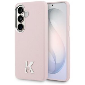 Karl Lagerfeld K Metal Logo MagSafe tok Samsung Galaxy S26 készülékhez (rózsaszín)