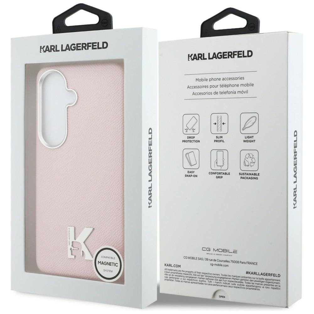 iTok webáruház - Karl Lagerfeld Karl Lagerfeld K Metal Logo MagSafe tok Samsung Galaxy S26 készülékhez (rózsaszín) 8 Karl Lagerfeld K Metal Logo MagSafe Case for Samsung Galaxy S26 (rózsaszín)