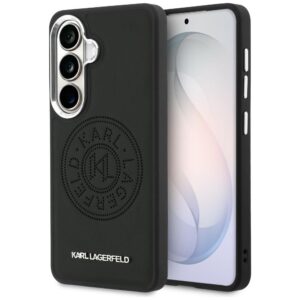 Karl Lagerfeld Perforated KL MagSafe tok Samsung Galaxy S26 készülékhez (fekete)