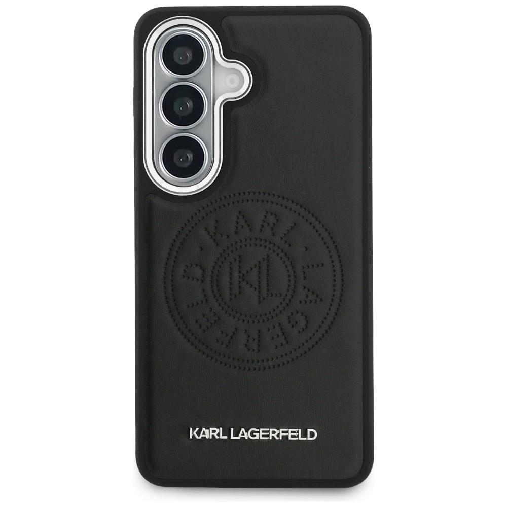 iTok webáruház - Karl Lagerfeld Karl Lagerfeld Perforated KL MagSafe tok Samsung Galaxy S26 készülékhez (fekete) 3 Karl Lagerfeld Perforated KL MagSafe Case for Samsung Galaxy S26 (fekete)