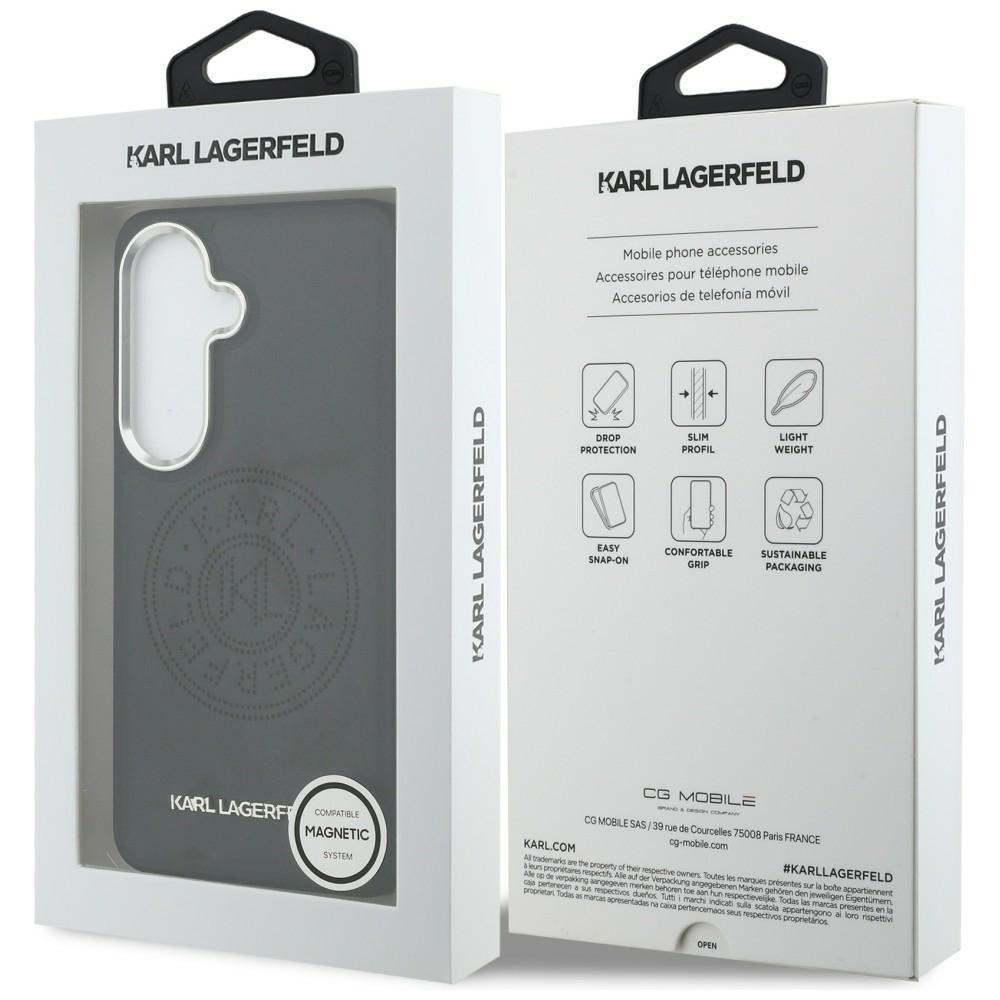 iTok webáruház - Karl Lagerfeld Karl Lagerfeld Perforated KL MagSafe tok Samsung Galaxy S26 készülékhez (fekete) 8 Karl Lagerfeld Perforated KL MagSafe Case for Samsung Galaxy S26 (fekete)