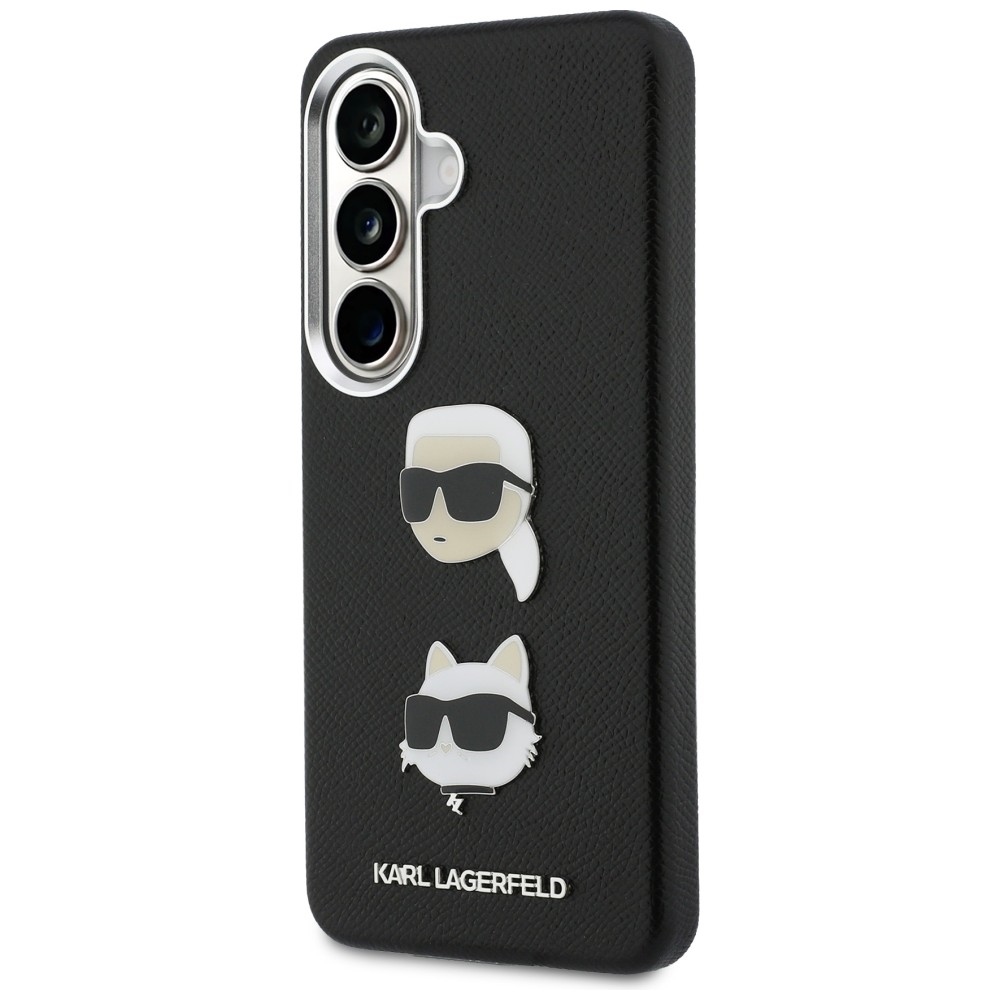 iTok webáruház - Karl Lagerfeld Karl Lagerfeld Saffiano Double Heads Metal tok Samsung Galaxy S26 készülékhez (fekete) 2 Karl Lagerfeld Saffiano Double Heads Metal Case for Samsung Galaxy S26 (fekete)