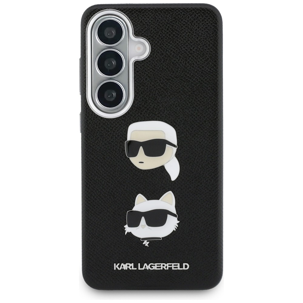 iTok webáruház - Karl Lagerfeld Karl Lagerfeld Saffiano Double Heads Metal tok Samsung Galaxy S26 készülékhez (fekete) 3 Karl Lagerfeld Saffiano Double Heads Metal Case for Samsung Galaxy S26 (fekete)