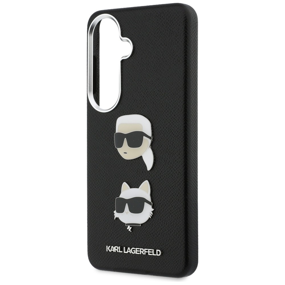 iTok webáruház - Karl Lagerfeld Karl Lagerfeld Saffiano Double Heads Metal tok Samsung Galaxy S26 készülékhez (fekete) 6 Karl Lagerfeld Saffiano Double Heads Metal Case for Samsung Galaxy S26 (fekete)