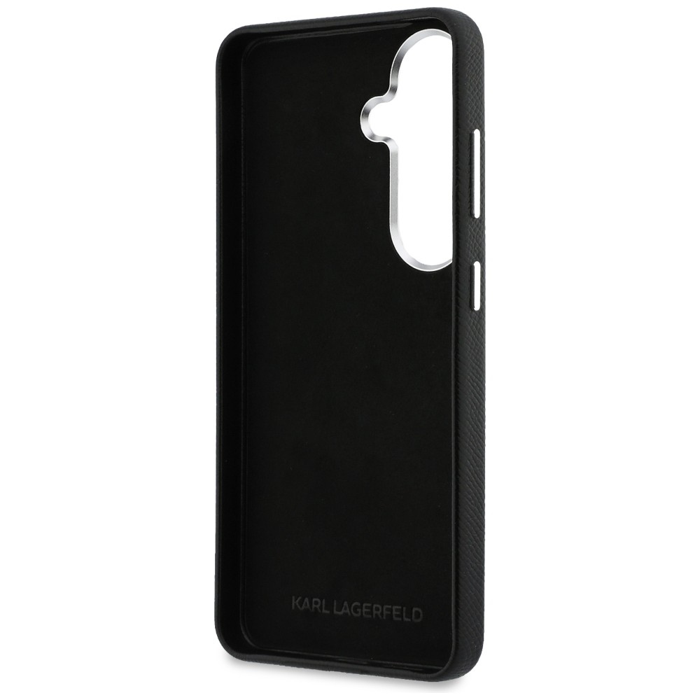 iTok webáruház - Karl Lagerfeld Karl Lagerfeld Saffiano Double Heads Metal tok Samsung Galaxy S26 készülékhez (fekete) 7 Karl Lagerfeld Saffiano Double Heads Metal Case for Samsung Galaxy S26 (fekete)