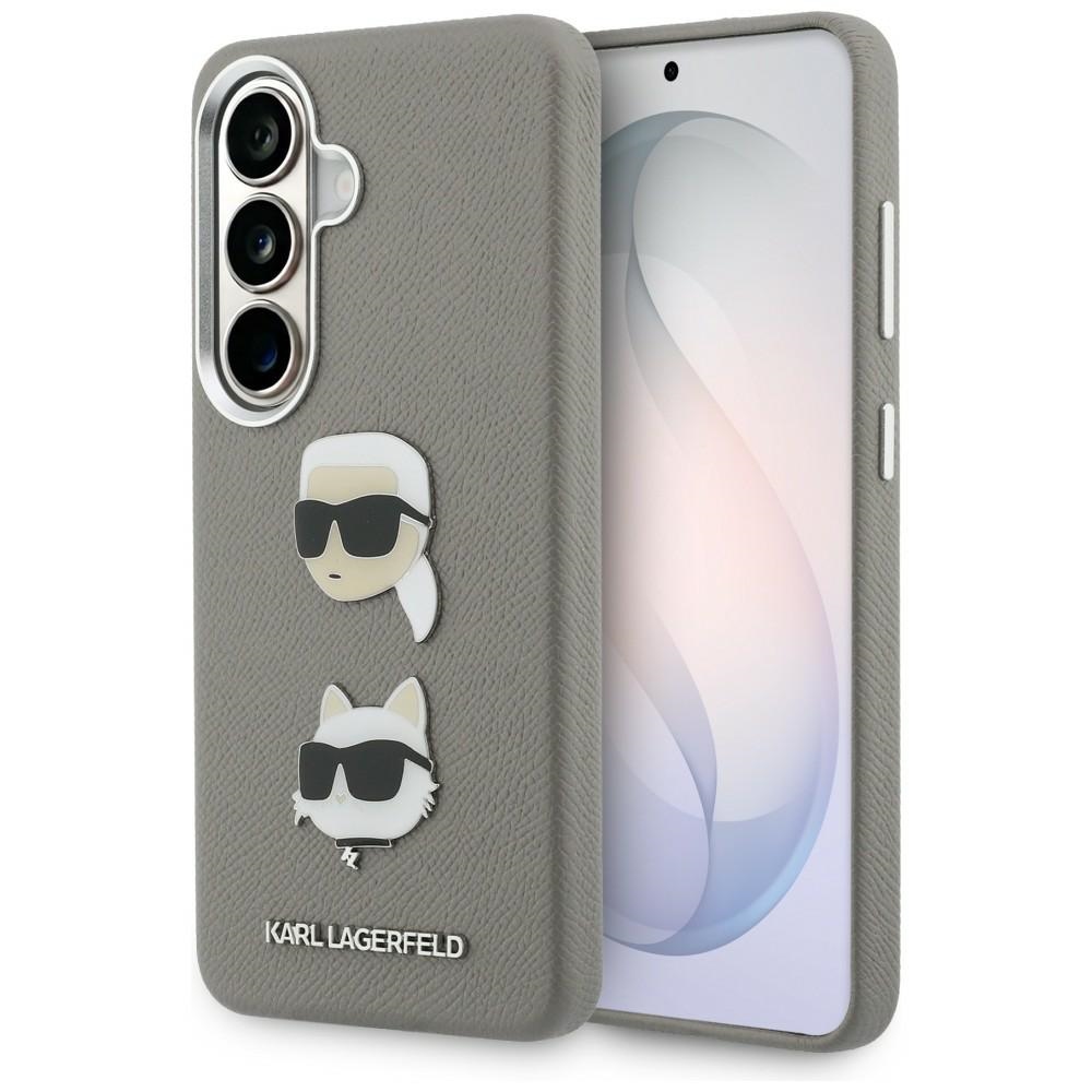 iTok webáruház - Karl Lagerfeld Karl Lagerfeld Saffiano Double Heads Metal tok Samsung Galaxy S26-hoz (ezüst) 1 Karl Lagerfeld Saffiano Double Heads Metal case for Samsung Galaxy S26 (ezüst)