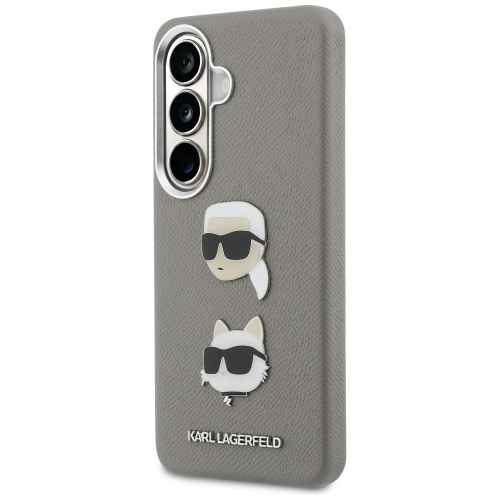 iTok webáruház - Karl Lagerfeld Karl Lagerfeld Saffiano Double Heads Metal tok Samsung Galaxy S26-hoz (ezüst) 2 Karl Lagerfeld Saffiano Double Heads Metal case for Samsung Galaxy S26 (ezüst)