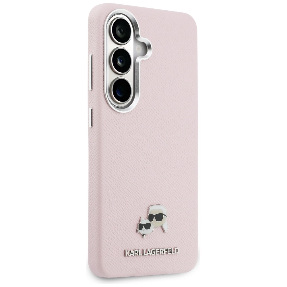 iTok webáruház - Karl Lagerfeld Karl Lagerfeld Saffiano KC Metal Logo MagSafe tok Samsung Galaxy S26-hoz (rózsaszín) 4 Karl Lagerfeld Saffiano KC Metal Logo MagSafe Case for Samsung Galaxy S26 (rózsaszín)