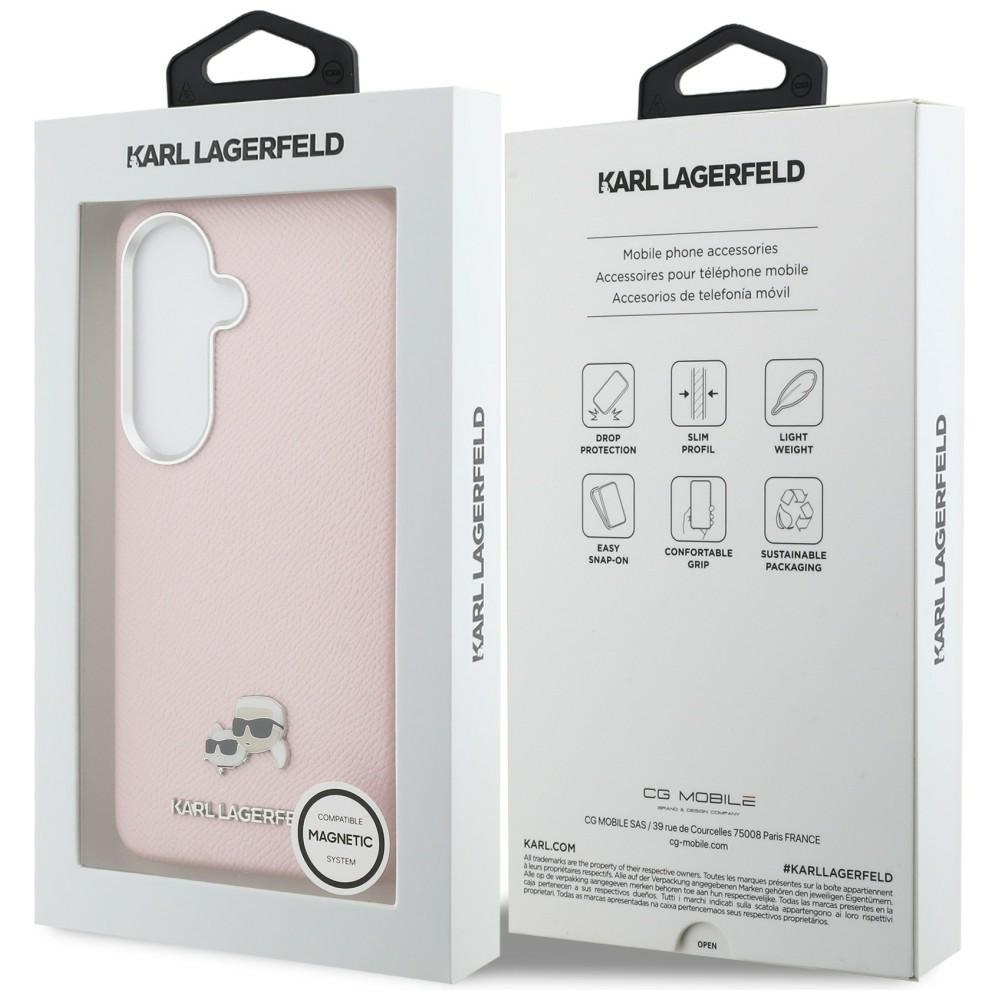 iTok webáruház - Karl Lagerfeld Karl Lagerfeld Saffiano KC Metal Logo MagSafe tok Samsung Galaxy S26-hoz (rózsaszín) 8 Karl Lagerfeld Saffiano KC Metal Logo MagSafe Case for Samsung Galaxy S26 (rózsaszín)