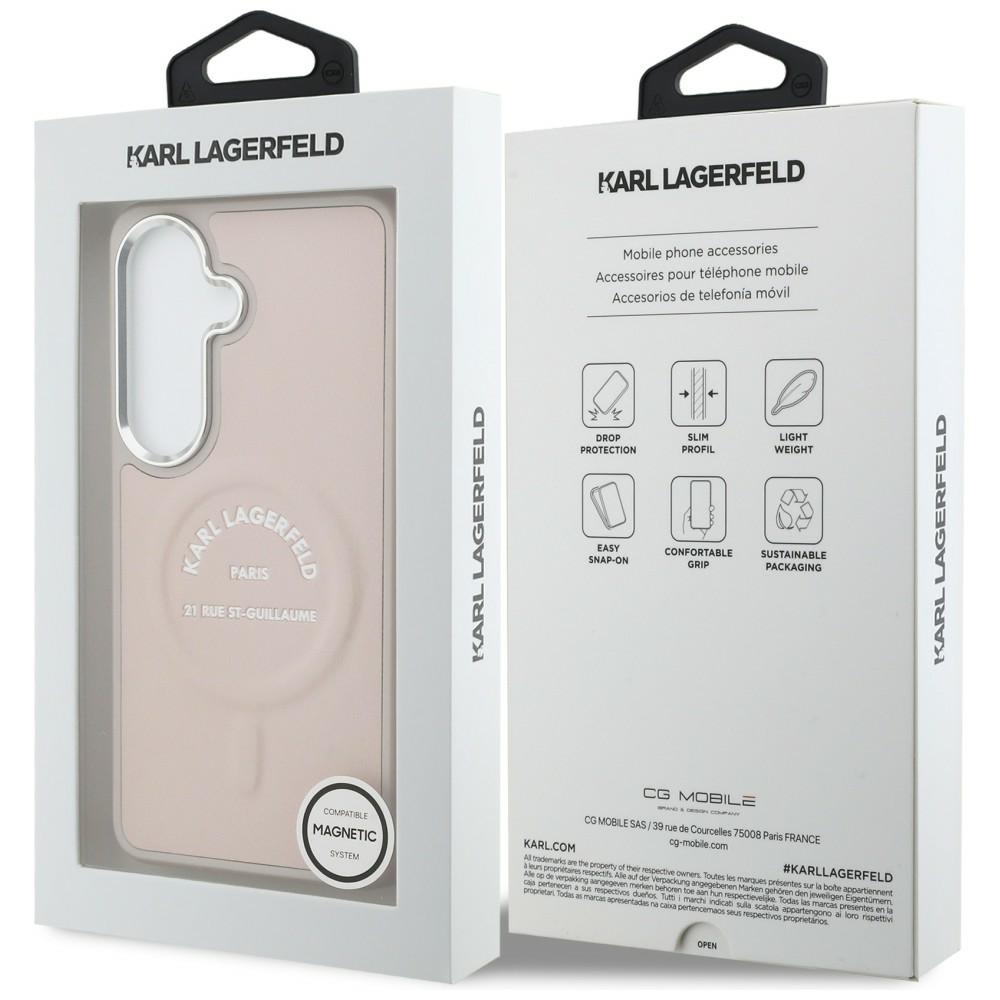 iTok webáruház - Karl Lagerfeld Karl Lagerfeld Embossed Ring RSG Logo MagSafe tok Samsung Galaxy S26 készülékhez (rózsaszín) 8 Karl Lagerfeld Embossed Ring RSG Logo MagSafe Case for Samsung Galaxy S26 (rózsaszín)