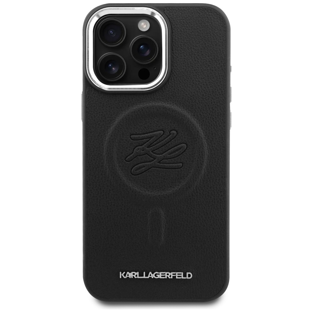 iTok webáruház - Karl Lagerfeld Karl Lagerfeld Initials MagSafe tok Samsung Galaxy S26 készülékhez (fekete) 3 Karl Lagerfeld Embossed Ring Initials MagSafe Case for Samsung Galaxy S26 (fekete)