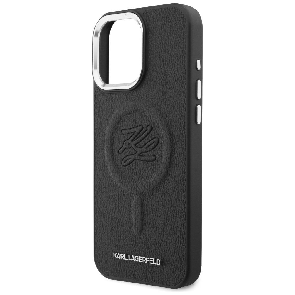 iTok webáruház - Karl Lagerfeld Karl Lagerfeld Initials MagSafe tok Samsung Galaxy S26 készülékhez (fekete) 6 Karl Lagerfeld Embossed Ring Initials MagSafe Case for Samsung Galaxy S26 (fekete)