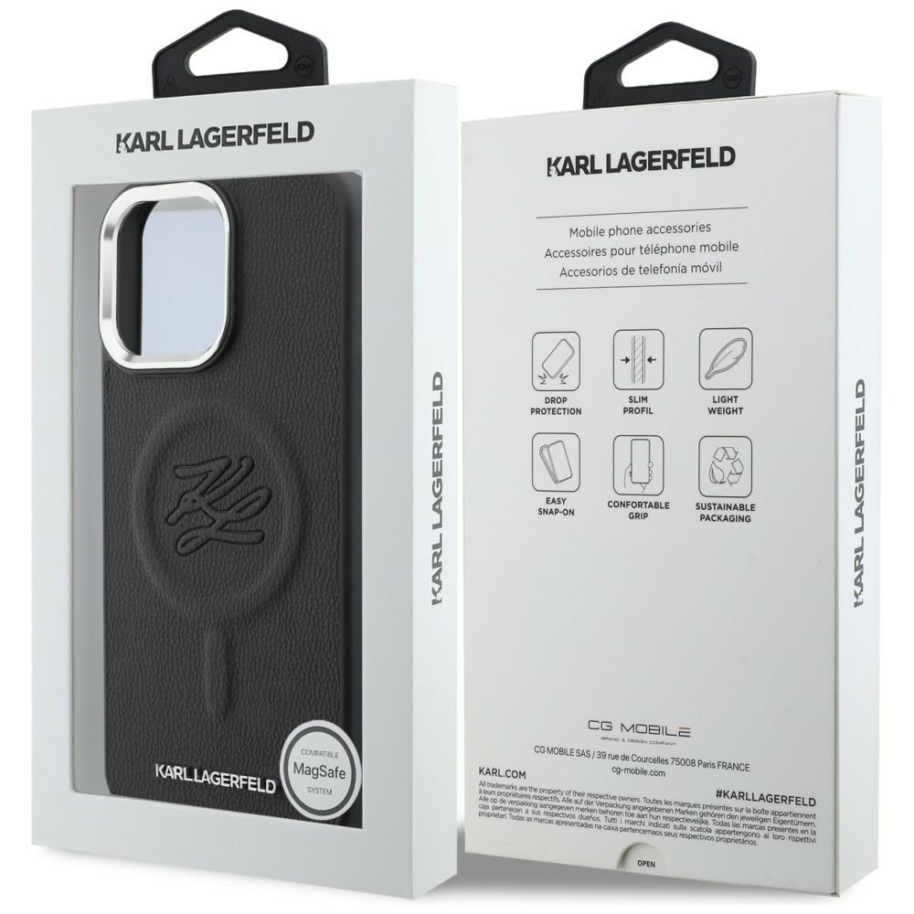 iTok webáruház - Karl Lagerfeld Karl Lagerfeld Initials MagSafe tok Samsung Galaxy S26 készülékhez (fekete) 8 Karl Lagerfeld Embossed Ring Initials MagSafe Case for Samsung Galaxy S26 (fekete)