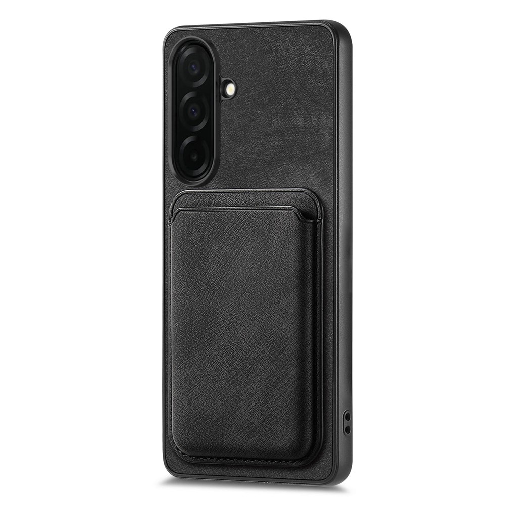 iTok webáruház - Samsung Samsung Galaxy S26 tok levehető kártyatartóval, MagSafe-kompatibilis, műbőr (fekete) 2 Samsung Galaxy S26 Case with Detachable Card Holder, MagSafe Compatible, Synthetic Leather (fekete)