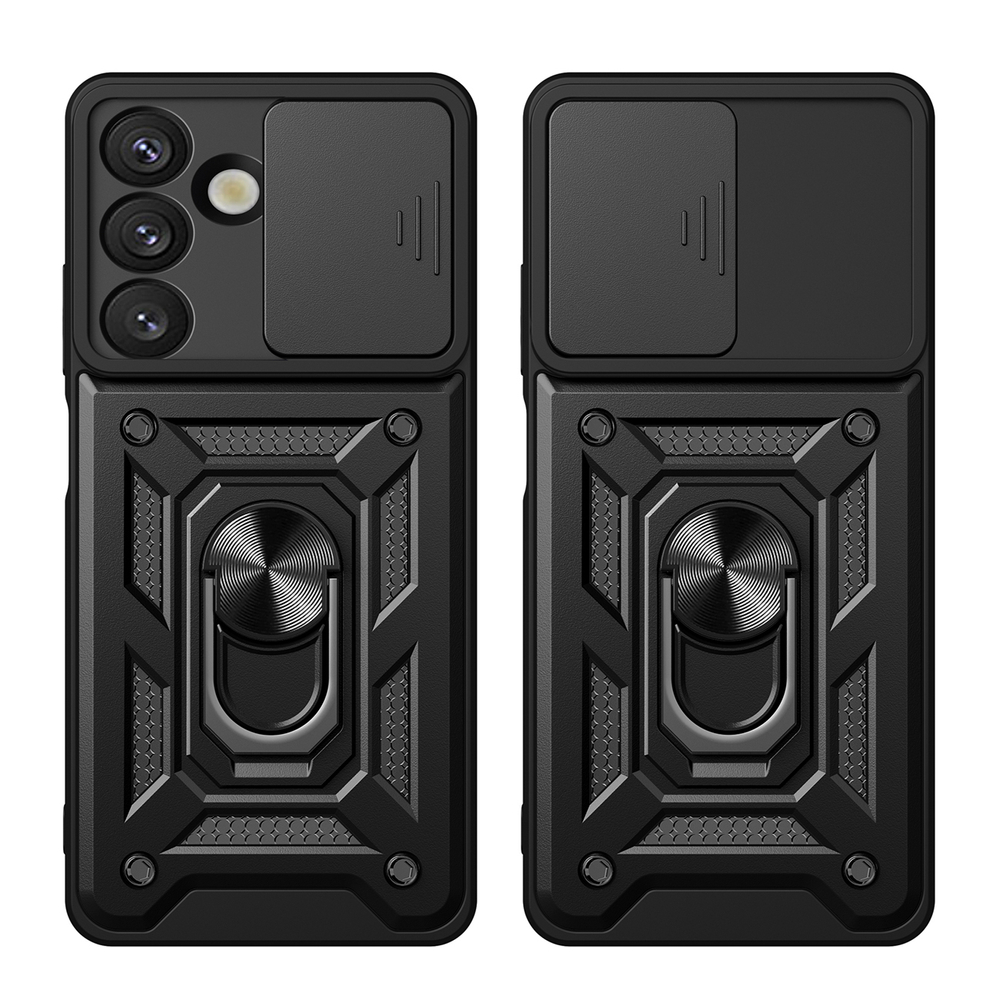 iTok webáruház - Hurtel Hybrid Armor Camshield tok Samsung Galaxy S26 Plus (fekete) 5 Hybrid Armor Camshield Case for Sasung Galaxy S26 Plus (fekete)