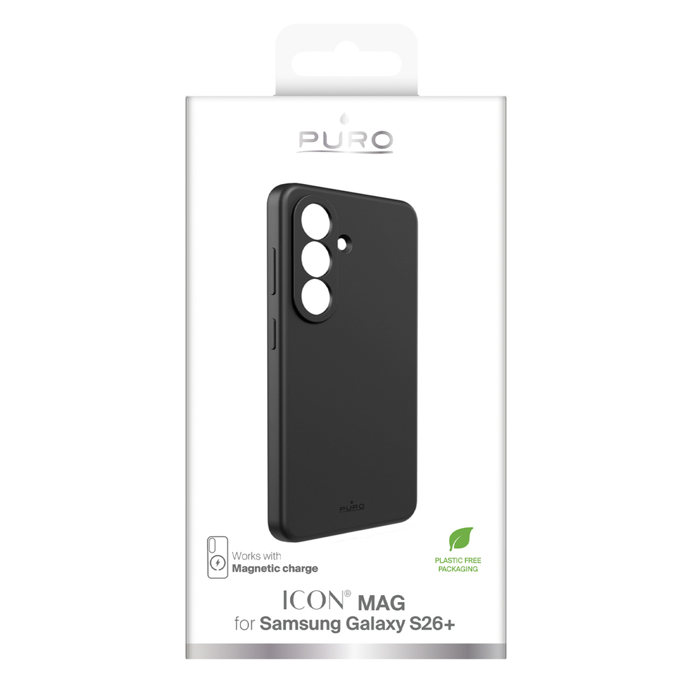 iTok webáruház - Puro Puro ICON MAG szilikon tok Samsung Galaxy S26 Plus készülékhez (fekete) 2 Puro ICON MAG protective case for Samsung Galaxy S26 Plus silicone compatible with MagSafe (fekete)